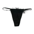 thumbnail image 2 of Victoria's Secret Very Sexy Fringe V-String Rhinestone Panty Black Size X-Large NWT, 2 of 2