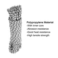 thumbnail image 3 of Uxcell 1Pc Polypropylene Rope Diamond Braid Nylon Cord High Strength 3/8" x 98ft White, Black, 3 of 6