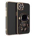 thumbnail image 3 of 3D Plating Astronaut Hidden Stand Case Cover Cute Astronaut Stand Phone Case para IPhone 12Pro TPU Cover, 3 of 3