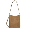 thumbnail image 7 of Montana West Medium Hobo Shoulder Bag for Women, 2PCS Slouchy Crossbody Purse with Zipper Pouch, Casual Bucket Handbag, Camel, 7 of 7