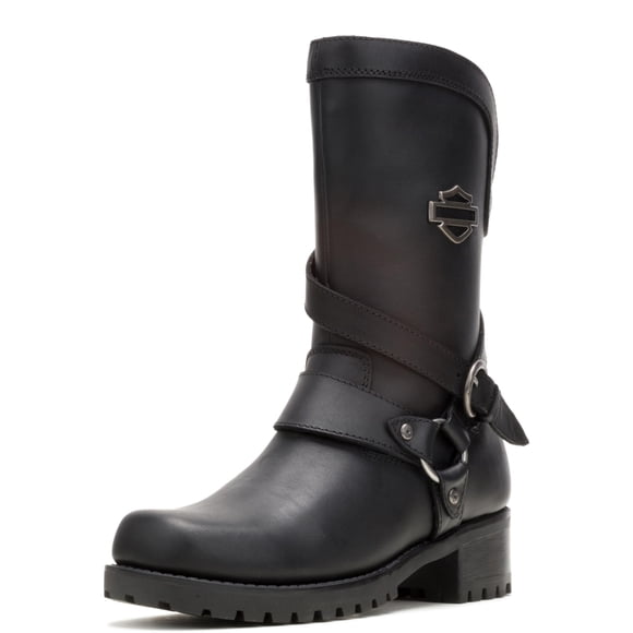 HARLEY-DAVIDSON FOOTWEAR Bota de motocicleta resistente al agua ámbar para mujer Negro 9 M US