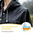 thumbnail image 4 of Roctee Waterproof EVA Reusable Portable Rain Jacket (Adult) Size L 2 Count, 4 of 9