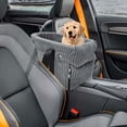 thumbnail image 4 of Asiento de coche portátil para cachorros Zulema Nido de barrera protectora de asiento de coche Gris, 4 of 6