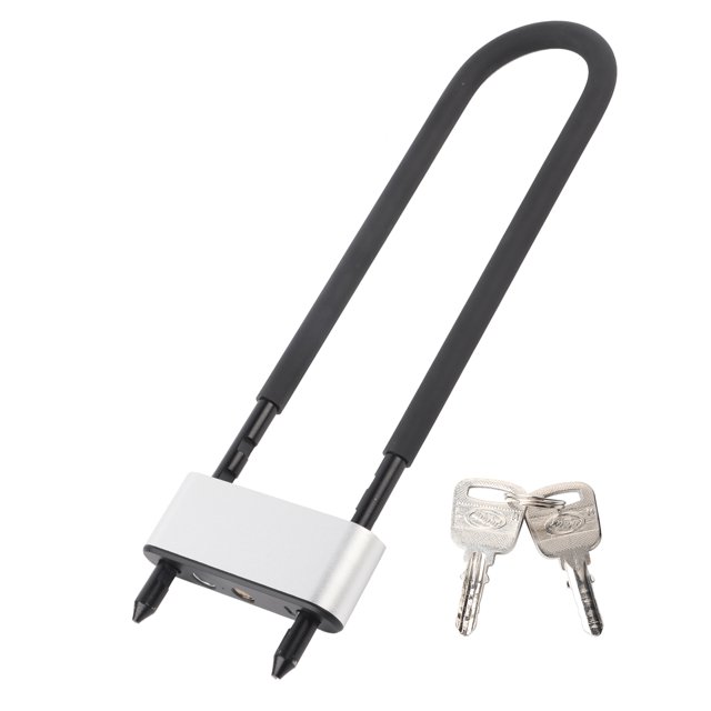 Cerradura en forma de U con huella dactilar para puertas de vidrio inteligentes Oficinas Almacenes Motocicletas Seguridad para bicicletas