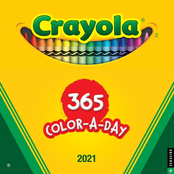 Crayola 2021 Wall Calendar : 365 Color-a-Day (Calendar) - Walmart.com
