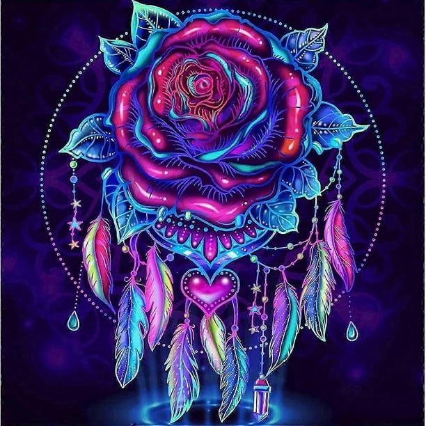 Diamond Painting Magic Flower, 5D DIY Diamond Painting Diamond Painting Diamond Painting Kits