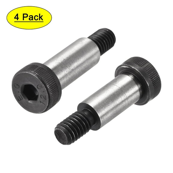 Uxcell Alloy Steel Socket Head Shoulder Bolts, 1"x1/2" Shoulder, 3/8-16 Thread, 4 Pack