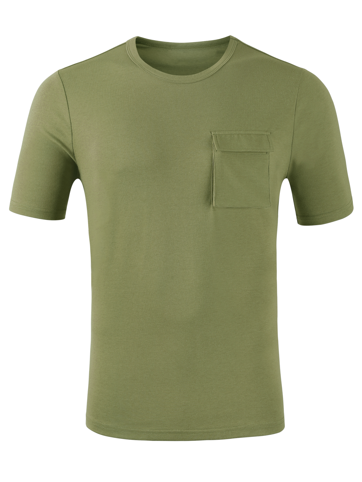 MODA NOVA Big & Tall Men's Crew Neck Short Sleeve Classic Cargo Pocket T-shirts - image 2 of 5