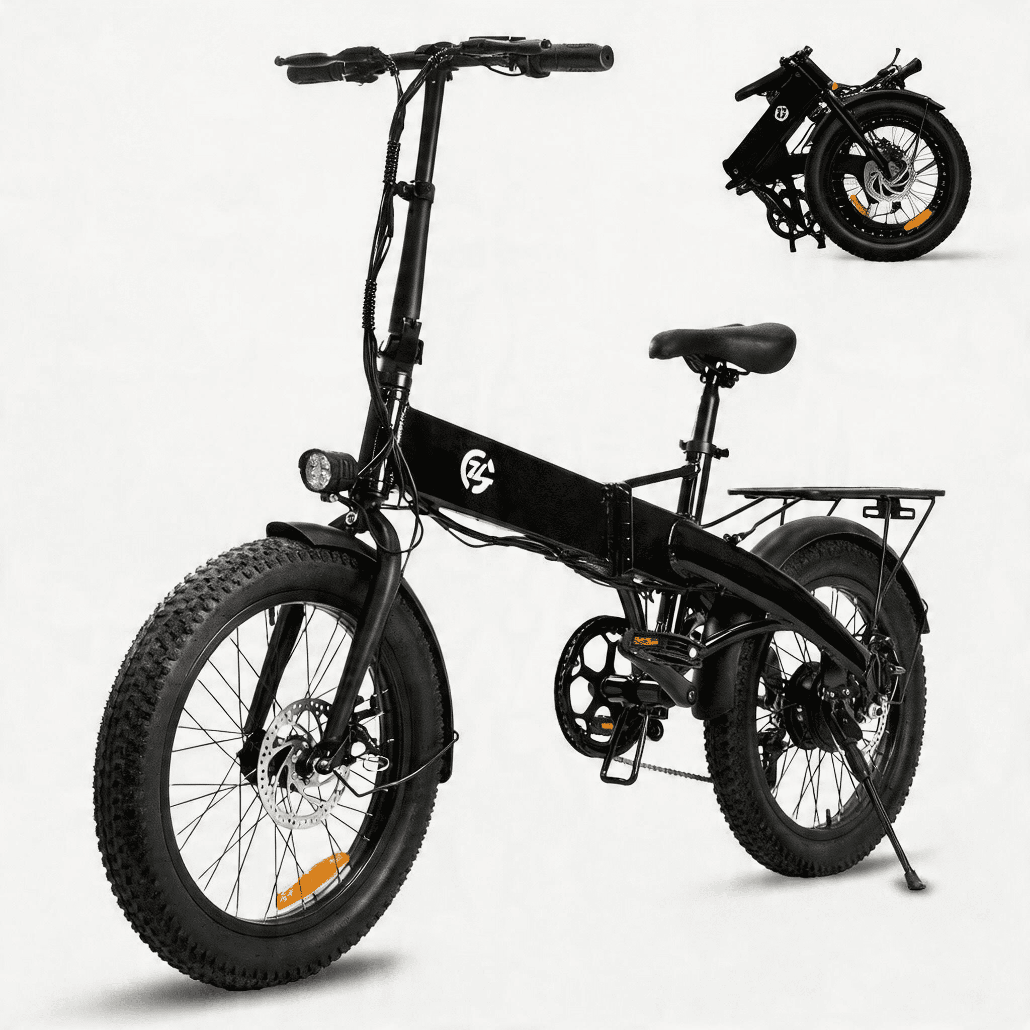 Zoonlai Electric Bike for Adults,500W Motor Foldable 48V 10.4.4Ah Removable Battery,20" Fat Tire,City Urban Commuting Bicycles,UL2849