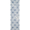 thumbnail image 3 of Safavieh Dip Dye Jolyon Geometric Wool Runner Rug, Blue/Ivory, 2'3" x 8', 3 of 9