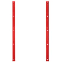 WRITWAA Red Plastic Skateboard Rail Replacement Set 2 Pieces for Skateboard Grinding and Tricks