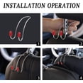 thumbnail image 1 of 2 ganchos para coche. Ganchos para coche de acero inoxidable. Ganchos organizadores. Soporte para reposacabezas de coche. LingWen 8390612122248, 1 of 1