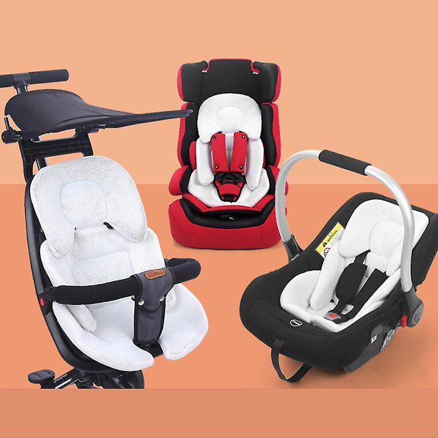 Cojín para cochecito de bebé, asiento de coche infantil, almohada de apoyo para la cabeza y el cuerpo, colchón térmico, alfombrilla transpirable de malla ZefeiWu 8390615808361