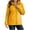 Yellow, variant on ClodeEU Women's Hooded Fleece Lined Jacket, Full Zip Warm Winter Outerwear with Side Pockets ,Women's S-XXXXL