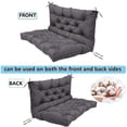 thumbnail image 6 of YLLN 40*40 Inch Porch Swing Cushions, Patio Furniture Cushions With 4" Thicken Backrest, Bench Cushions For Outdoor Furniture, Anti-Fading Waterproof Patio Cushions, 6 of 9