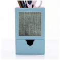 thumbnail image 1 of Denim Jean Cowboy Lining Textile Desk Supplies Organizer Pen Holder Card, 1 of 3