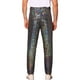 thumbnail image 3 of Pantalones de lentejuelas INSPIRE CHIC para hombres, pantalones rectos brillantes para fiestas disco, 28 plateado, 3 of 5