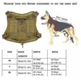thumbnail image 4 of Arnés táctico para perros con mango de nailon, arnés de entrenamiento ajustable, chaleco de trabajo para mascotas L, 4 of 5