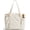 Beige, variant on VNLVNL Crush Tote Bag for Women, 20L Puffer Work Tote with Zipper, Travel Essentials Quilted Nurse Hospital Bag