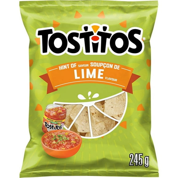 Tostitos Hint of Lime Flavour Tortilla Chips, 245GM