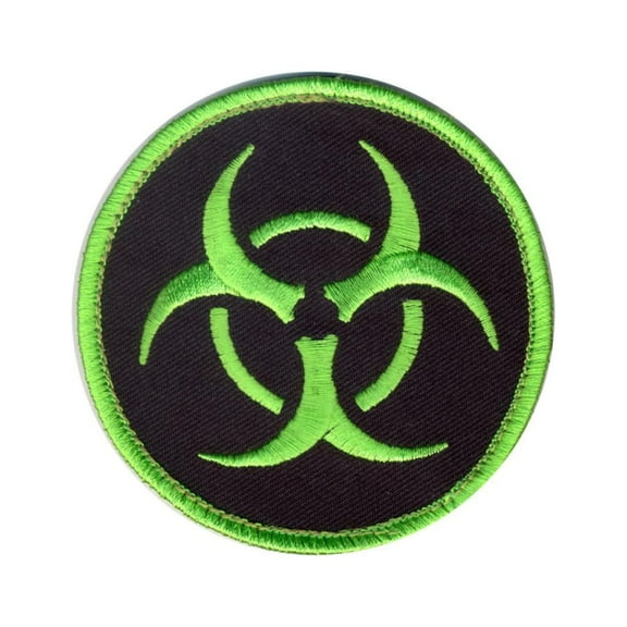 Rothco Biohazard Morale Patch with Hook Back, 3.25" Round