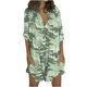 thumbnail image 1 of Cárdigan Para Mujer Con Estampado de Moda de Manga Larga Con Un Solo Pecho, Camisa Suelta Con Solapa Odeerbi ODB184849, 1 of 9