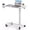 White, variant on Adjustable Overbed Bedside Table with Lockable Wheels, Pneumatic Mobile Standing Laptop Desk, Small Standing Desk Portable Rolling Overbed Table Hospital Home Use(28" W x 16" D, Black)