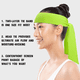 thumbnail image 4 of Corbata para la cabeza que absorbe el sudor, diadema para atar hacia atrás, banda para el cabello para hombres, mujeres, niños y niñas, banda para el sudor atlética Ninja, bandana de piratas para, 4 of 5