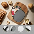 thumbnail image 4 of Naloa Christmas Gingerbread Cookies Silicone Pot Holders, Oven Mitts Heat Resistant Hot Pads, Non Slip Pot Holder for Kitchen Baking and Cooking 9.4 x 7.5 Inches, 4 of 7