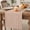 Orange, White, variant on Peach Pink Plaid Table Runner - 70 Inch Long Gingham Checked Minimalist Modern Cotton and Linen Blended Dress Scarves Farmhouse Table Runner for Kitchen Dining, Coffee Table, 13" x 70"