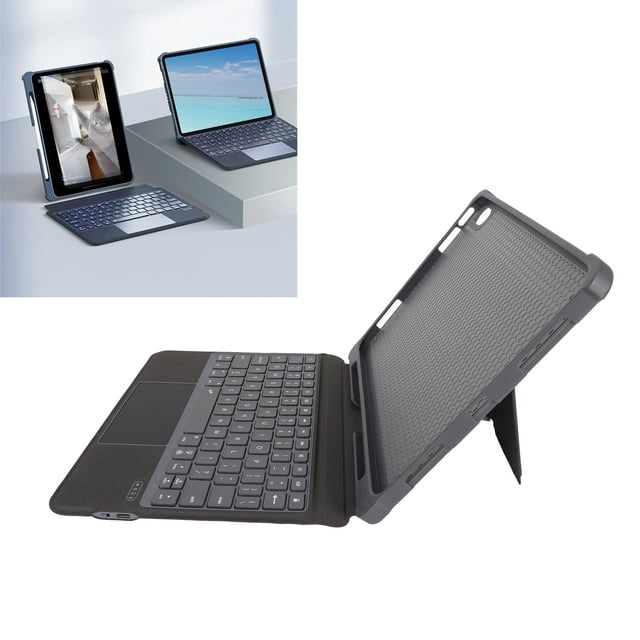 Funda Para Teclado , Ranura Para Bolígrafo Hundida, Funda Protectora Para Teclado BT Con Panel Táctil Para Tabletas De 10,9 Pulgadas De 10.ª Generación