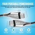 thumbnail image 3 of Cable de carga Naztech Titanium USB-C a USB-C de 1,8 m, negro, 3 of 7