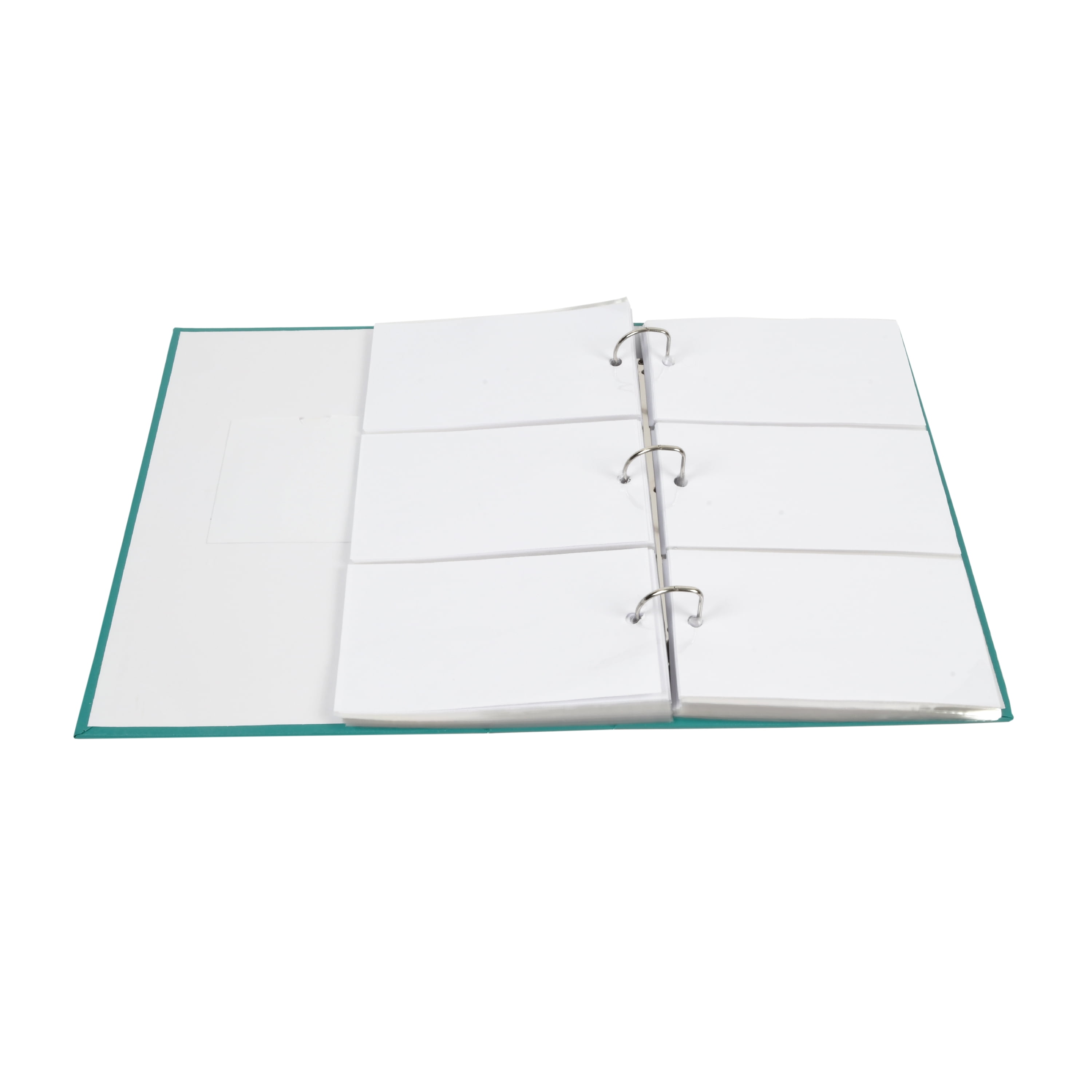 New View Gifts Ring Bound Teal Photo Album, Holds 3 Photos per Page, 4"x6" Photographs