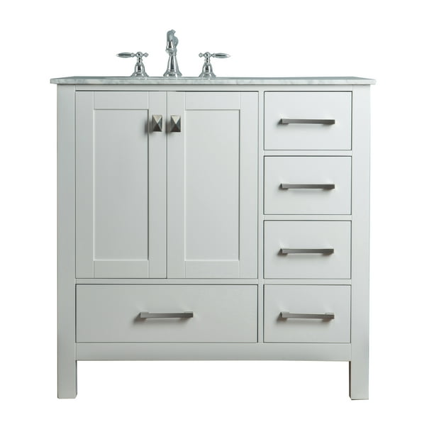 Dorel Living Otum 36 Inch Bathroom Vanity With Sink Gray Wood Walmart Com Walmart Com