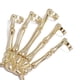 thumbnail image 5 of Pulsera de cráneo Hugo Mano con anillos de elasticidad oro, 5 of 8