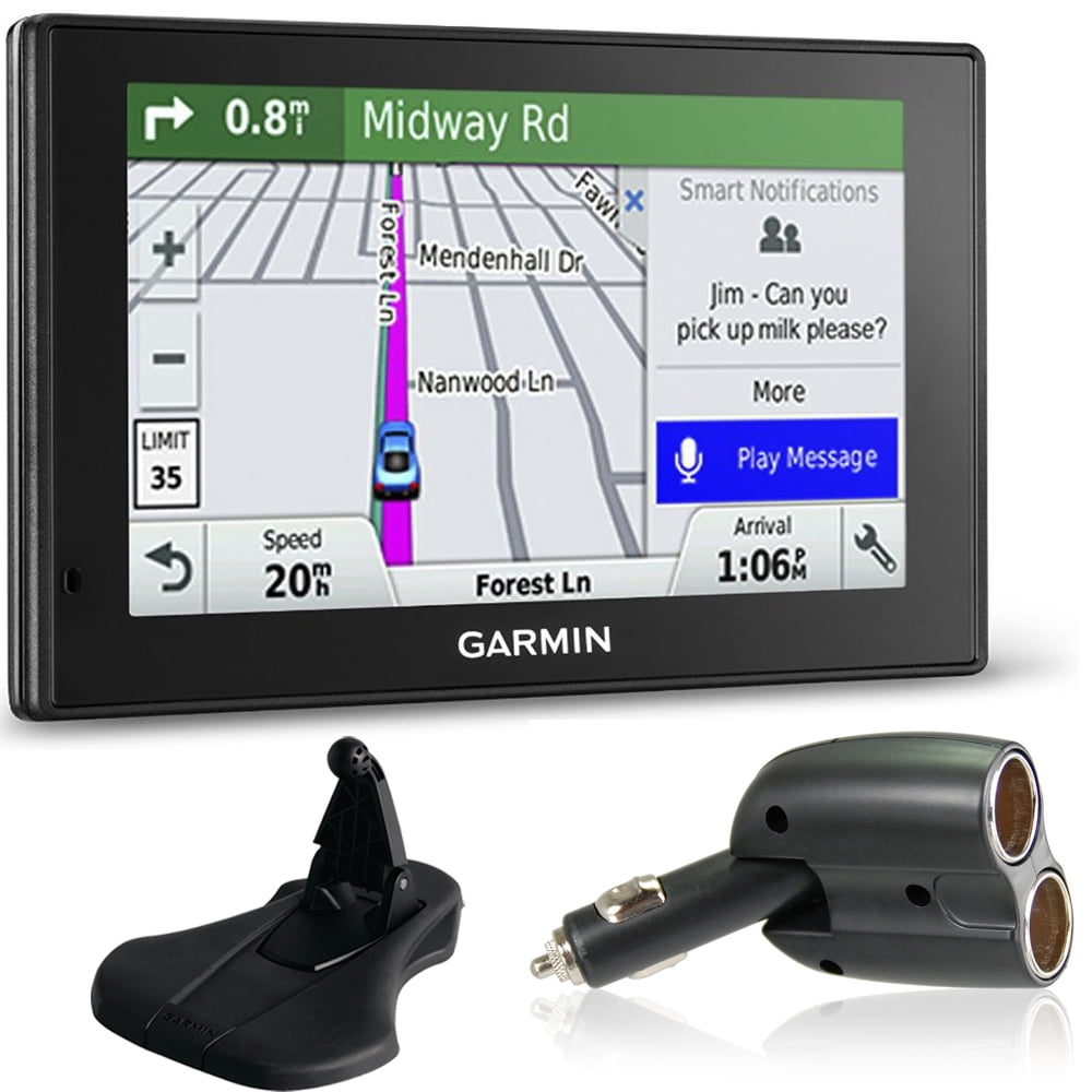 Garmin 0100153901 DriveSmart 50LMT GPS Navigator Charger + Friction