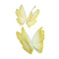thumbnail image 2 of 2 piezas de decoraciones de fiesta de mariposas, accesorios de fotos versátiles, decoración única de bricolaje amarillo, 2 of 9