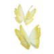 thumbnail image 2 of 2 piezas decoraciones artificiales de mariposa suministros de mariposa artificial para fiestas creativas decorativas para la casa de la casa de la boda amarillo, 2 of 8