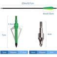 thumbnail image 2 of 14-pcs 20 in Crossbow Bolts,7-pcs 100-Grain Hunting Broadhead,for Outdoor Target Practice, 2 of 6