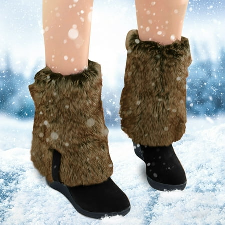 

Cathalem Winter Fashion Wedges Warm Booties Boots For Women Shoes Boots Knee-Hign Cotton Snow Long Boots Snow Boots for Women And Black 7.5