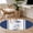 Blue, variant on Coastal Navy Round Area Rug 4 FT, Non Slip Indoor Outdoor Rug, Blue Starfish Coral Nautical Striped Washable Soft Circular Carpet Non-Shedding Floor Mat for Coffee Table Nursery Foyer Balcony