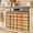 Orange, variant on Orange Green Checked Fall Oven Skirt for Farmhouse Kitchen Décor, Thanksgiving Autumn Plaid Oven Curtain Tie Top Decorative Stove Skirt, Cabinet Dish Washer Curtains with 8 Ribbon Ties 30"x21.5"