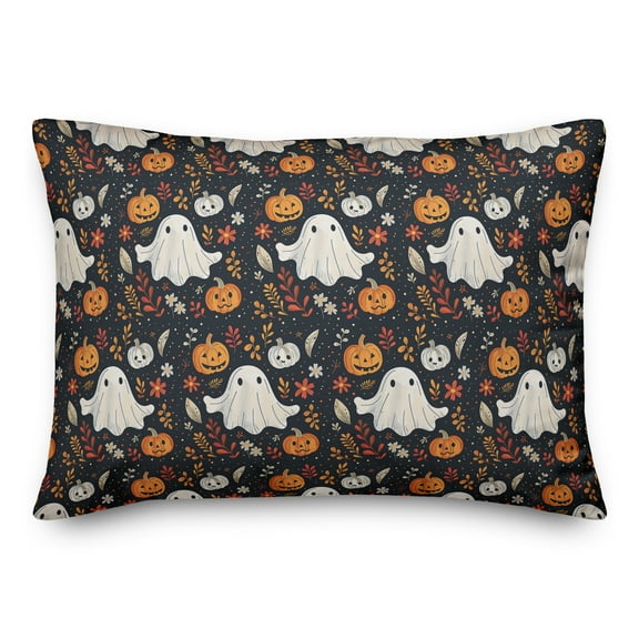Creative Products Ghost Fall Leaf Pattern 14 x 20 Spun Poly Pillow