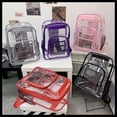 thumbnail image 5 of Large Capacity Transparent Backpack Waterproof PVC School Bag,As Picture, 5 of 7