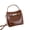 brown, variant on Genuine Cowhide Leather Crocodile Embossed Mini Bucket Bag, Top-handle Crossbody Bag, Work Daily Bag