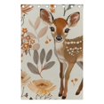 thumbnail image 4 of Deer Flowers and Leaves Black Out Curtains 84 Inch Length Curtains for Sliding Glass Doors Bedroom Living Room 2 Pack, 4 of 6