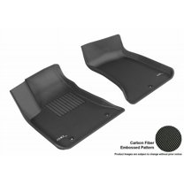 3D MAXpider 2011-2022 Fits Dodge Charger Fits Chrysler 300 Kagu 1st Row Black Carbon Fiber Embossed Pattern Floor Mat L1DG01411509