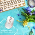 thumbnail image 6 of Wireless Mouse, 2.4GHz with USB Receiver, 1200 DPI Optical Tracking, 5 Buttons,Ambidextrous PC/Mac/Laptop - Red, 6 of 11