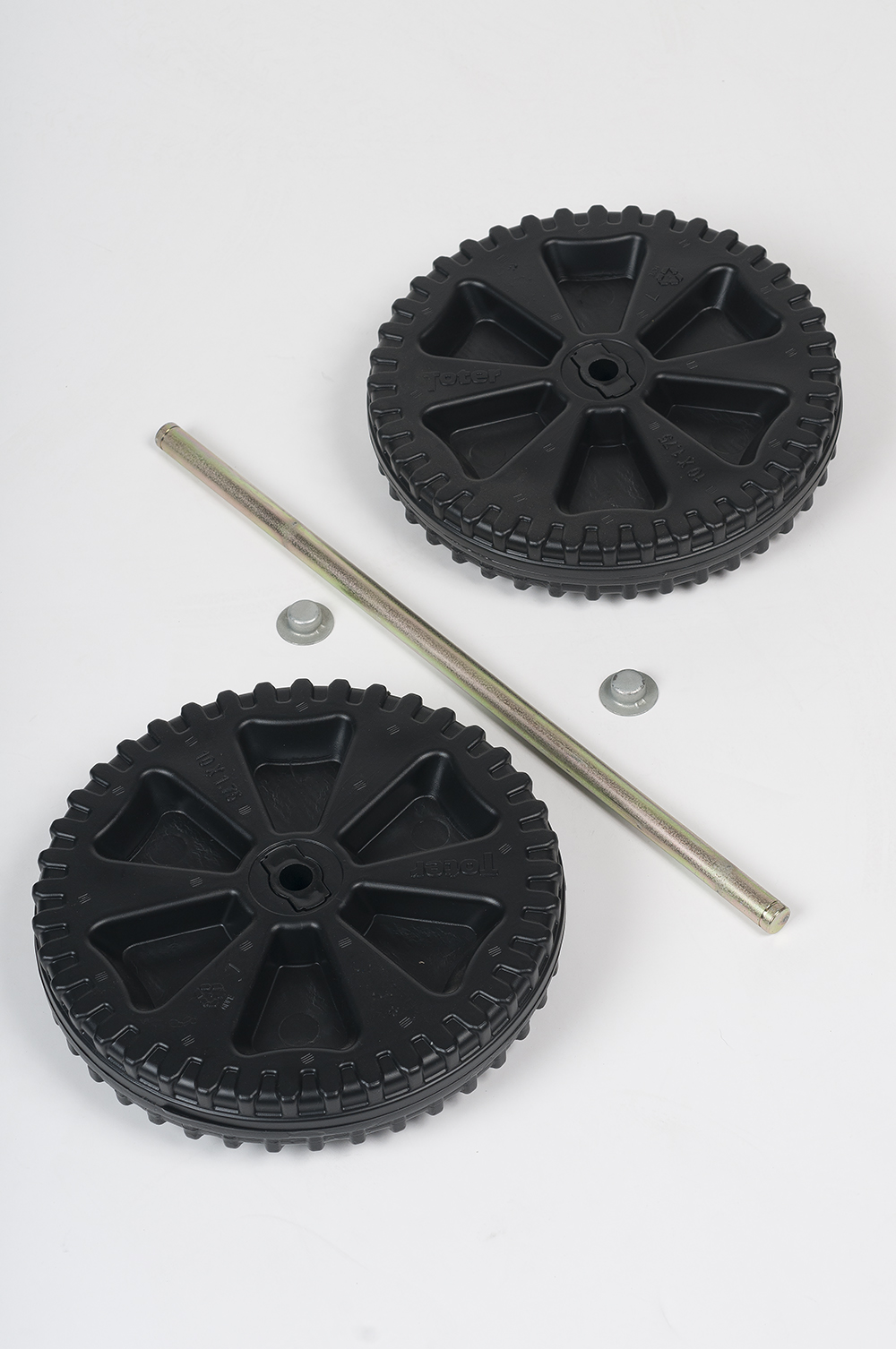 Toter Replacement Wheel Kit for 64 Gallon Two Wheel Trash Can