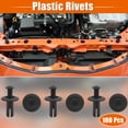 thumbnail image 2 of Unique Bargains 100pcs Black Plastic 5.8mm Auto Car Panel Rivets Fastener Fender Bumper Clips, 2 of 2